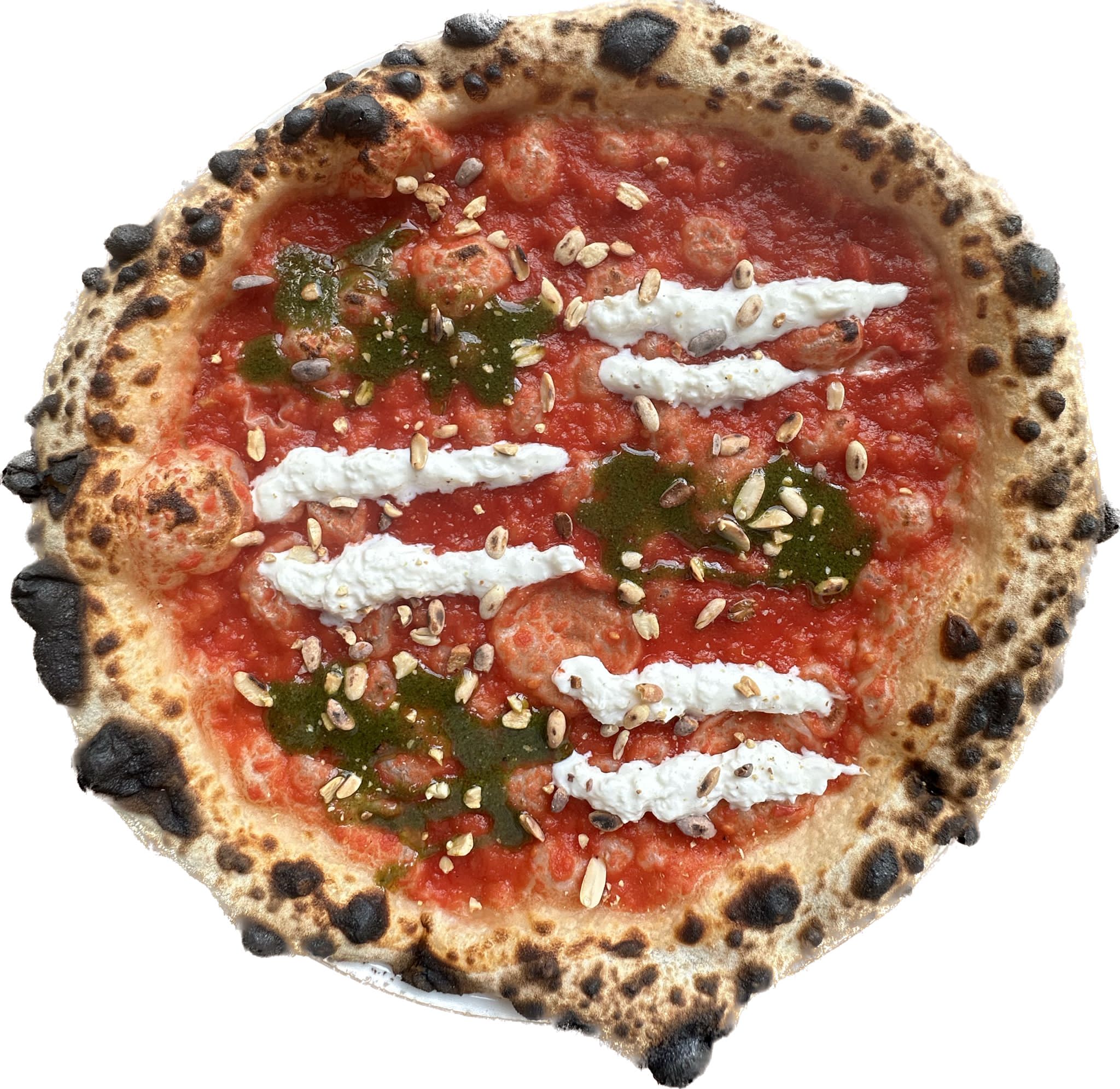 STRACCİATELLA PEYNİRLİ PİZZA